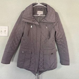 BCBGeneration Gray Quilted Puffer Jacket